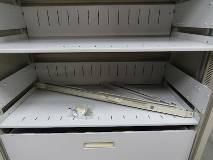 Wright Line Roll Up Door File Storage Cabinet Unit 36x18x83" Lot of 2