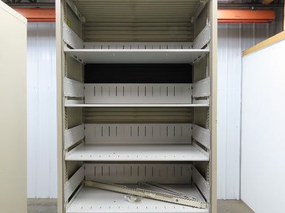 Wright Line Roll Up Door File Storage Cabinet Unit 36x18x83" Lot of 2