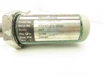 MTS Temposonics Linear Cylinder Position Sensor 26" Stroke 33" Rod