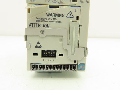 Lenze E82EV251_2C AC Drive Frequency Inverter VFD .25kW/.34Hp 230V 3PH