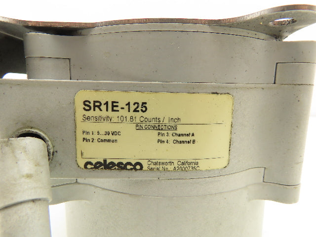 Celesco SR1E-125 String Pot Encoder Position Sensor 125" Range  *Broken Plastic*