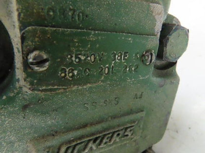 Vickers 3520V 38E 5 86AC 20 L 282 Hydraulic Double Vane Pump 38/5 GPM 3000 PSI