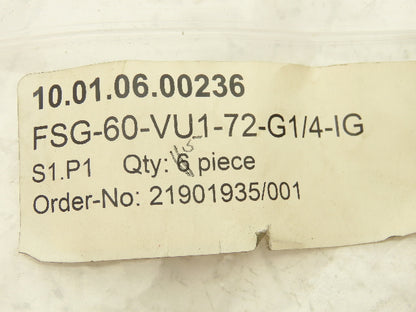 Schmalz FSG-60-VU1-72-G1/4-IG Vacuum Suction Cup 1/4" 62.5mm