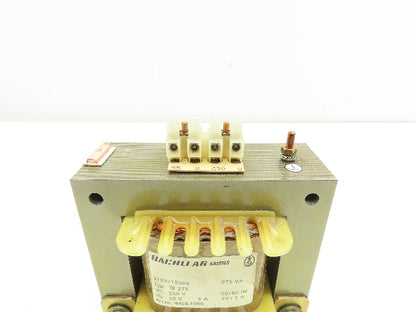 Bachli Ag 9703/10508 Stepdown Control Transformer 275VA HV 230 LV 55V 5 Amp