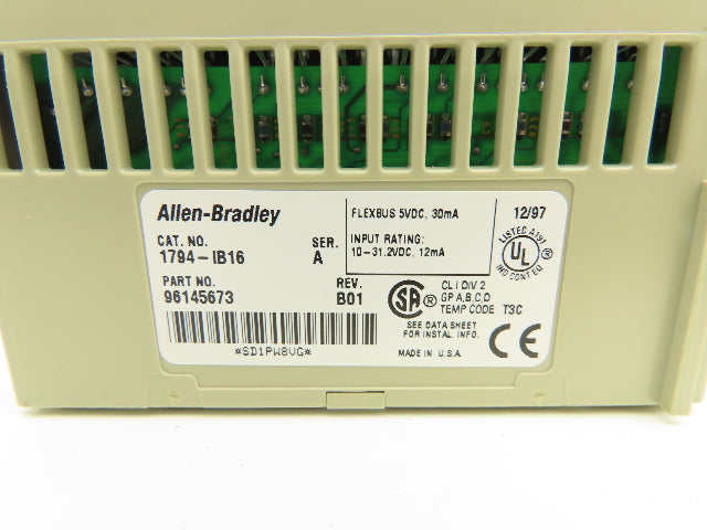 Allen Bradley Flex I/O 1794-IB16 Input Modules Lot of 15