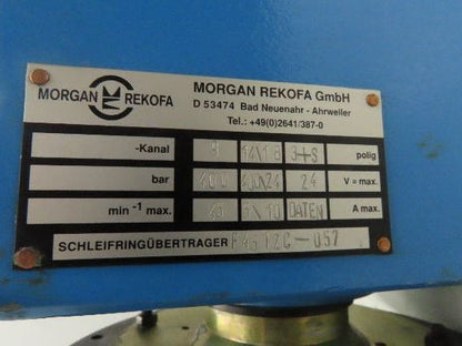 Morgan Rekofa F4512C-057 Rotary Slip Ring Current Transmitter
