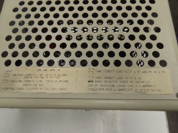Sola 23-28-275-6 CVS Power Transformer 7500VA HV 240/480V LV 120/240V