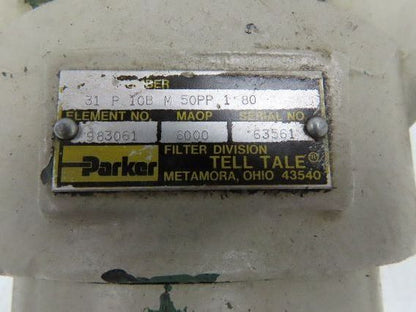 Parker 31P10BM50PP180 / 983061 Tell Tale Hydraulic Filter 6000 PSI
