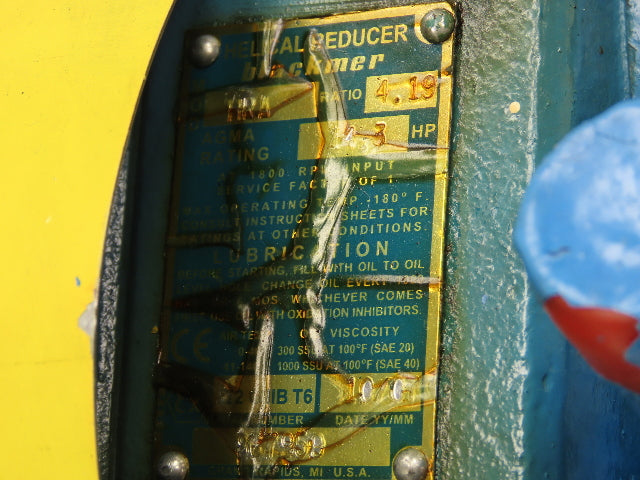 Blackmer XLW3E-N 3" Sliding Vane Pump Positive Displacement 7.5Hp 230/460V LH