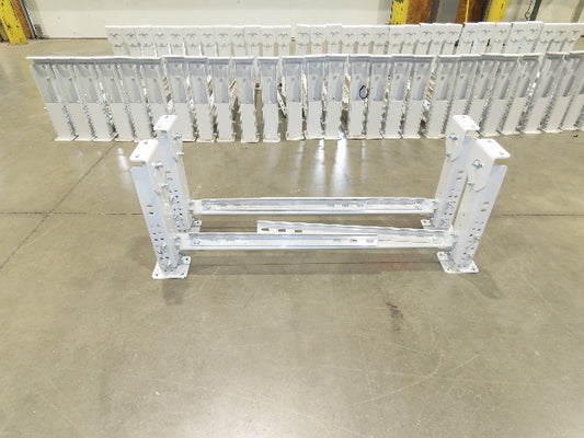 ConveyX Roller Conveyor Leg Support 39.5"W 16-20"H (Fits 42" Frame)  Lot of 2