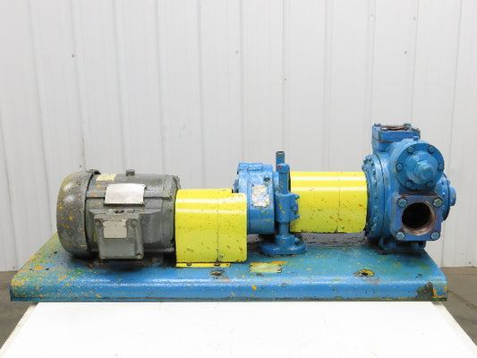 Blackmer XLW3F 3" Sliding Vane Pump Positive Displacement 5Hp 230/460V RH Inlet