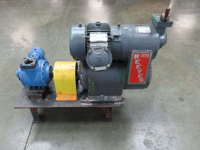 Blackmer XLW2F 2" Sliding Vane Pump Variable Speed Gearbox 3Hp 230/460V RH Inlet