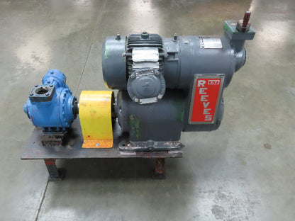 Blackmer XLW2F 2" Sliding Vane Pump Variable Speed Gearbox 3Hp 230/460V RH Inlet