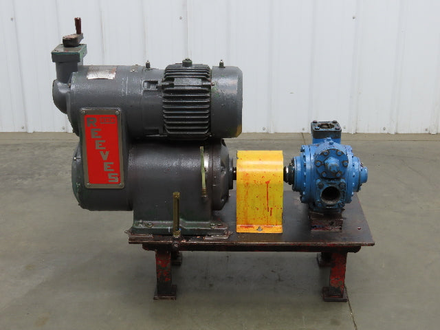 Blackmer XLW2F 2" Sliding Vane Pump Variable Speed Gearbox 3Hp 230/460V RH Inlet