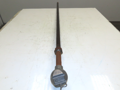 LN Leeds & Northrup Type J Thermocouple Pipe Well 1"x 48" Steel Pipe 1-1/4" NPT