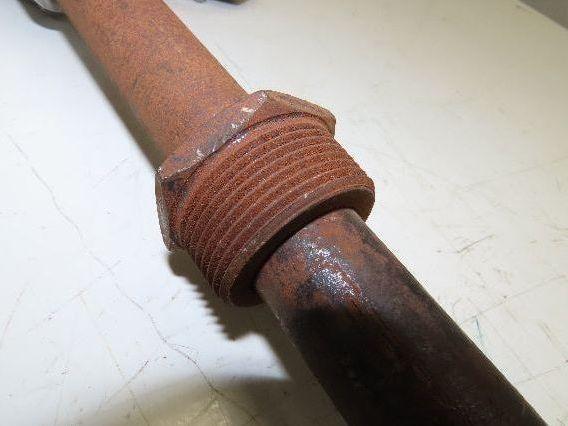 LN Leeds & Northrup Type J Thermocouple Pipe Well 1"x 48" Steel Pipe 1-1/4" NPT