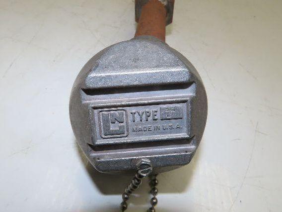 LN Leeds & Northrup Type J Thermocouple Pipe Well 1"x 48" Steel Pipe 1-1/4" NPT