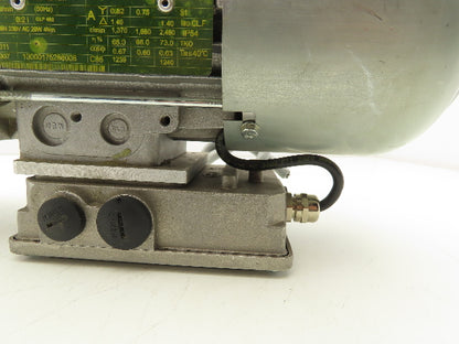 Lenze G50AH045MVBR2C Inline Gearmotor w/Brake 230/460V 3PH 14.8:1 Reducer 113rpm