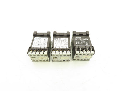 Siemens 3TF2810-0LB4 Contactor Sz 00 3-Pole 16A 1NO 600V 3PH 24VDC Coil Lot of 3