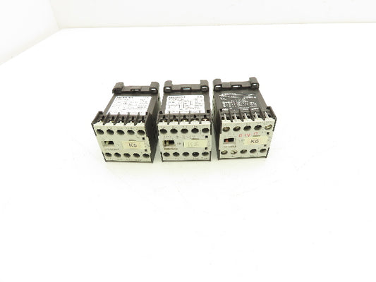 Siemens 3TF2810-0LB4 Contactor Sz 00 3-Pole 16A 1NO 600V 3PH 24VDC Coil Lot of 3