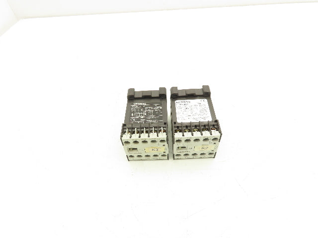 Siemens 3TF2801-0LB4 Contactor Sz 00 3-Pole 16A 1NC 600V 3PH 24VDC Coil Lot of 2