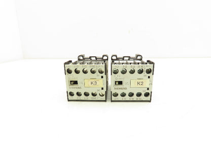Siemens 3TF2801-0LB4 Contactor Sz 00 3-Pole 16A 1NC 600V 3PH 24VDC Coil Lot of 2