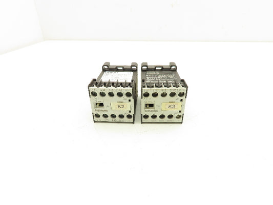 Siemens 3TF2801-0LB4 Contactor Sz 00 3-Pole 16A 1NC 600V 3PH 24VDC Coil Lot of 2