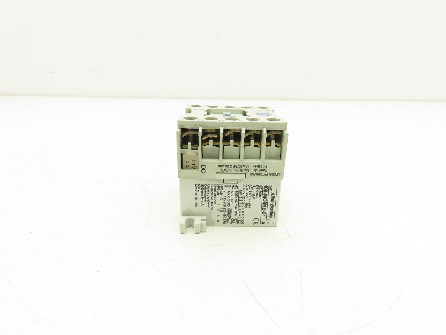 Allen Bradley 100-MO9NZ Motor Starter Contactor Block 20Amp 600V 3 Pole Lot of 6