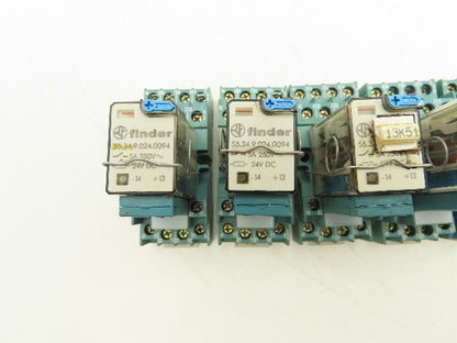 Finder 55.34.9.024.0094 24V Relay Base Diode Lot of 5