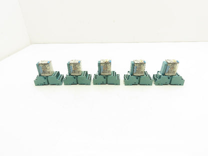 Finder 55.34.9.024.0094 24V Relay Base Diode Lot of 5