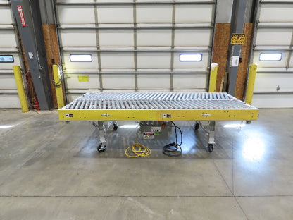 ConveyX 52"x 10' MDR Motorized Roller Conveyor 48"BF Skewed Angle Rollers 115V