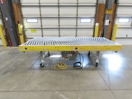 ConveyX 52"x 10' MDR Motorized Roller Conveyor 48"BF Skewed Angle Rollers 115V