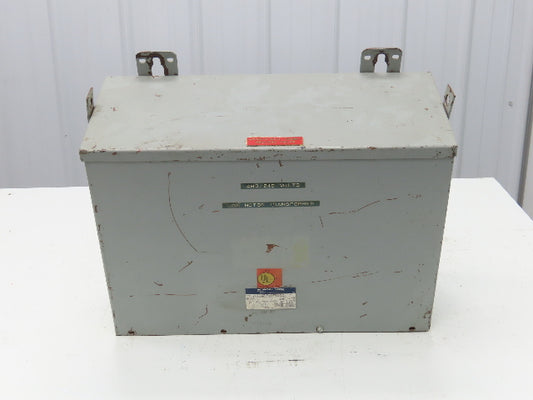 Square D 15T75F Stepdown Power Transformer 15 kVA 3Ph HV 480V LV 240V Delta