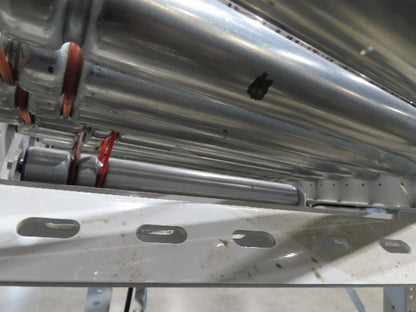 ConveyX 52"x 10' MDR Motorized Roller Conveyor 48"BF Skew Bed Angled Roller 115V