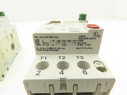 Allen Bradley 140-MN-0160 Manual Motor Starter Breaker 1.6A Variable Lot of 6