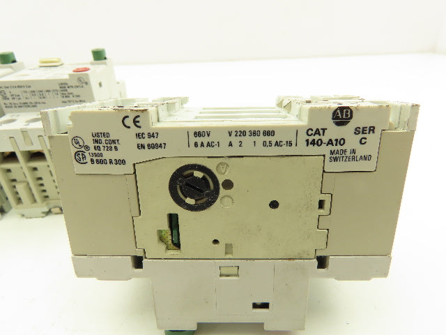 Allen Bradley 140-MN-0160 Manual Motor Starter Breaker 1.6A Variable Lot of 6