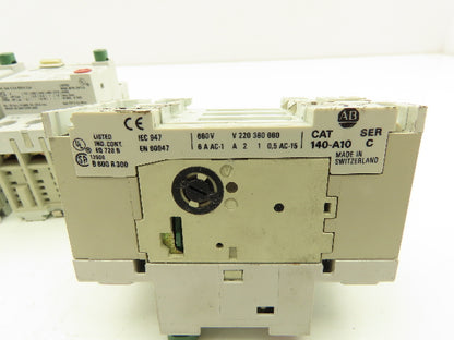 Allen Bradley 140-MN-0160 Manual Motor Starter Breaker 1.6A Variable Lot of 6
