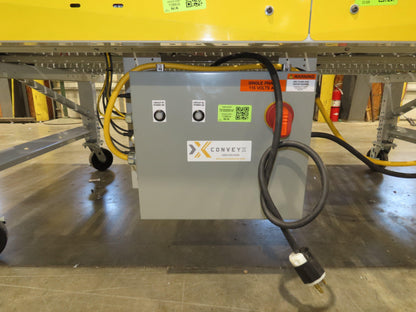 ConveyX 52"x 10' MDR Motorized Roller Conveyor 48"BF 115V Skew Bed Rollers