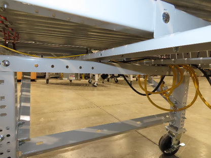 ConveyX 52"x 10' MDR Motorized Roller Conveyor 48"BF 115V Skew Bed Rollers