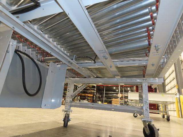 ConveyX 52"x 10' MDR Motorized Roller Conveyor 48"BF 115V Skew Bed Rollers