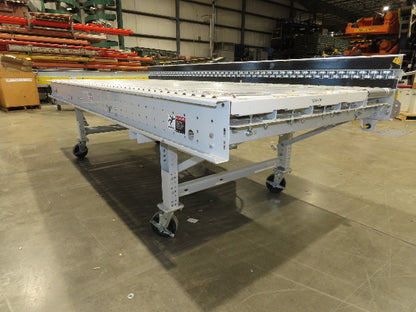 ConveyX 52"x 10' MDR Motorized Roller Conveyor 48"BF 115V Skew Bed Rollers