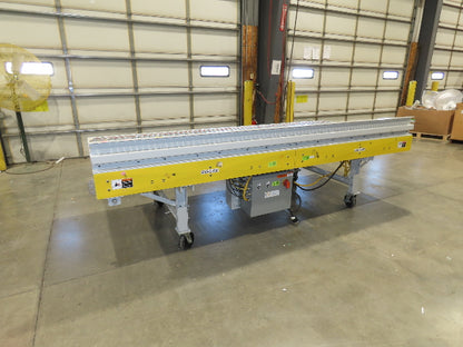ConveyX 52"x 10' MDR Motorized Roller Conveyor 48"BF 115V Skew Bed Rollers
