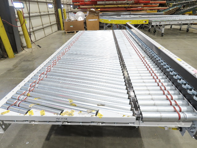 ConveyX 52"x 10' MDR Motorized Roller Conveyor 48"BF 115V Skew Bed Rollers