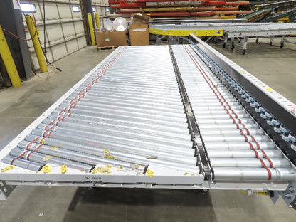 ConveyX 52"x 10' MDR Motorized Roller Conveyor 48"BF 115V Skew Bed Rollers