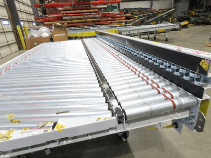 ConveyX 52"x 10' MDR Motorized Roller Conveyor 48"BF 115V Skew Bed Rollers