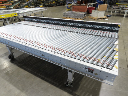 ConveyX 52"x 10' MDR Motorized Roller Conveyor 48"BF 115V Skew Bed Rollers