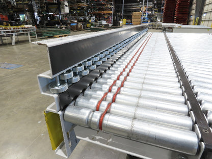 ConveyX 52"x 10' MDR Motorized Roller Conveyor 48"BF 115V Skew Bed Rollers