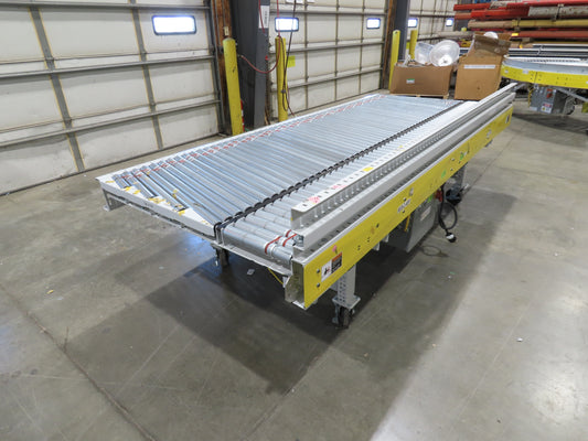 ConveyX 52"x 10' MDR Motorized Roller Conveyor 48"BF 115V Skew Bed Rollers