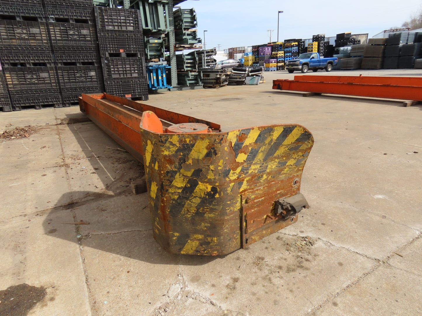 Cleveland Tramrail Motorized Gantry Crane End Truck Drive Floor Track 2Hp 480V
