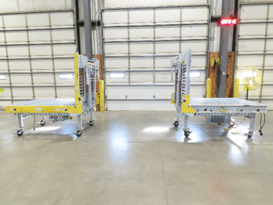 ConveyX 52"x 20' MDR Motorized Roller Conveyor 48"BF Manual Drive-Thru Gate 115V